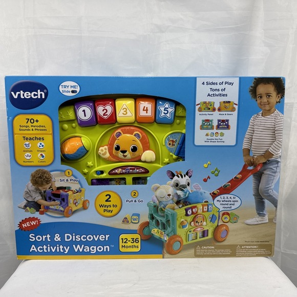 vtech Other - VTech Sort & Discover Activity Wagon with Accessories, Baby and Toddler Toys